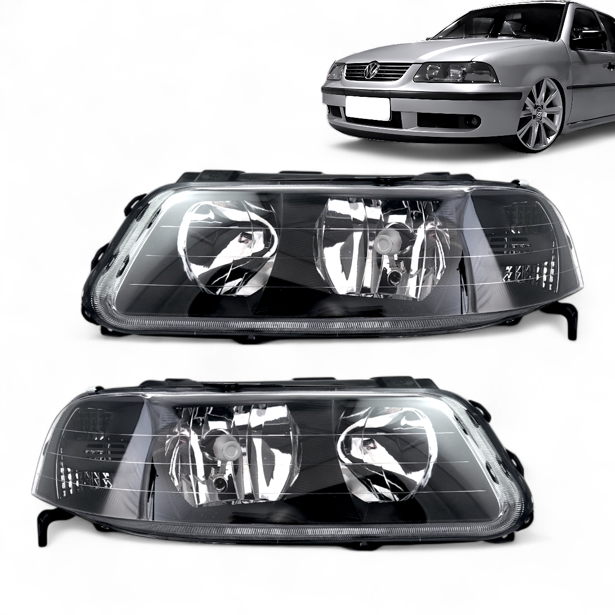 Farol Gol G3 Máscara Negra